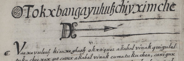 A manuscript written in Sololá, Guatemala between 1619 and 1650.