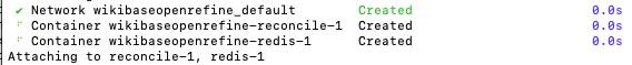 Terminal results for Docker 