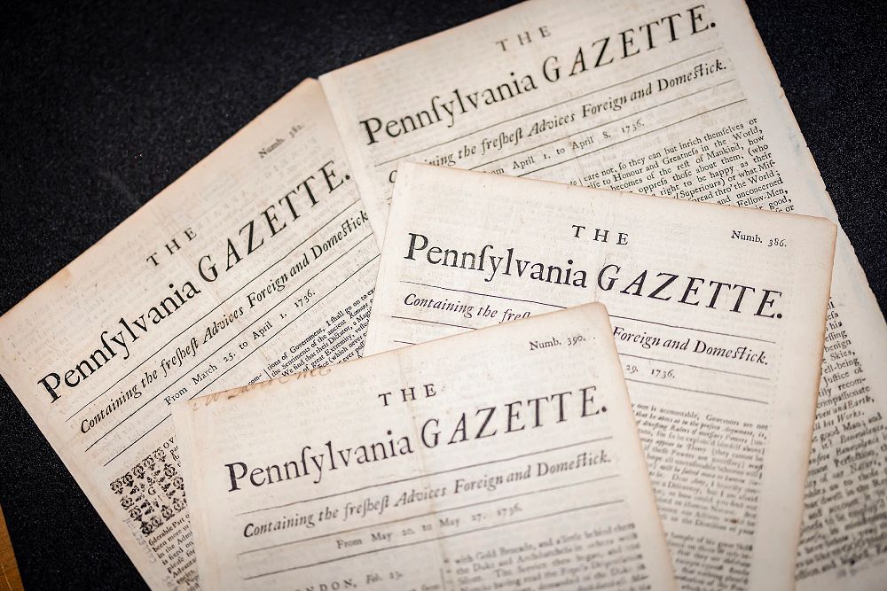 Image of The Pennsylvania Gazette circa 1736