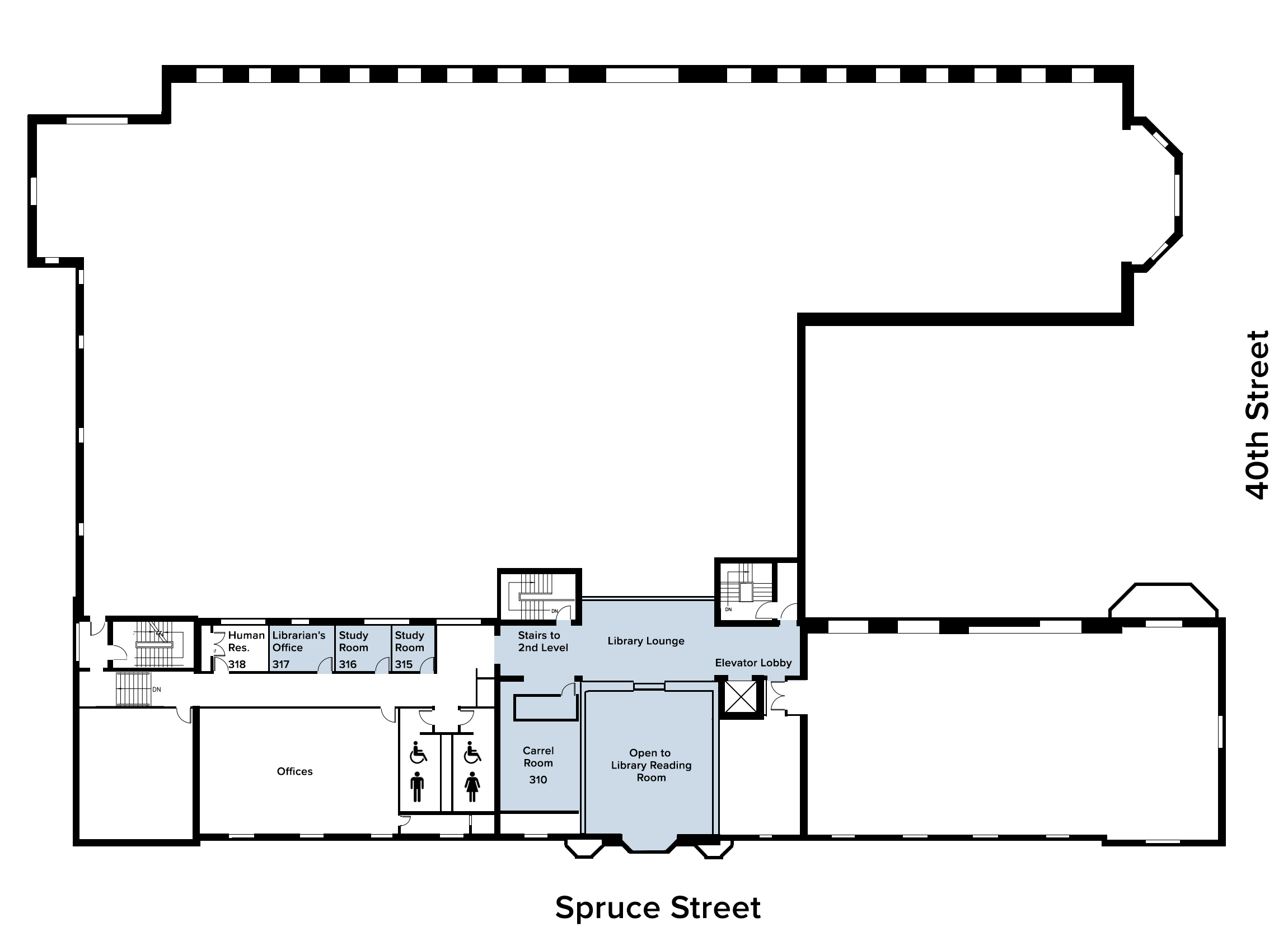 Floor Plan - Dental Library - Third Level