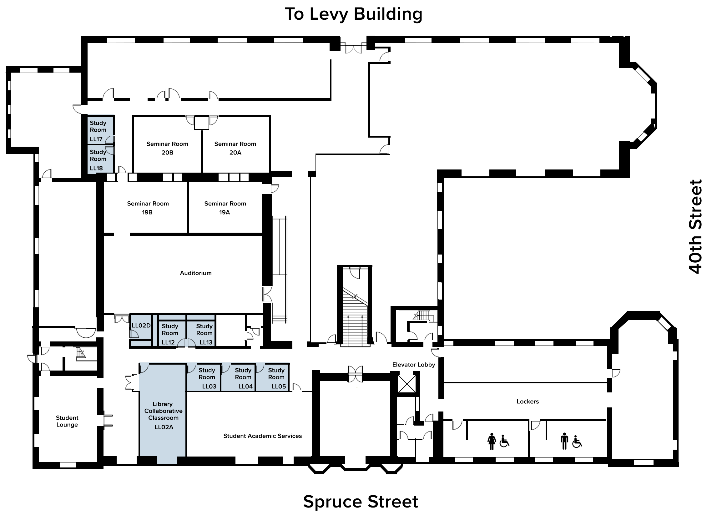 Levy Dental Medicine Library Lower Level