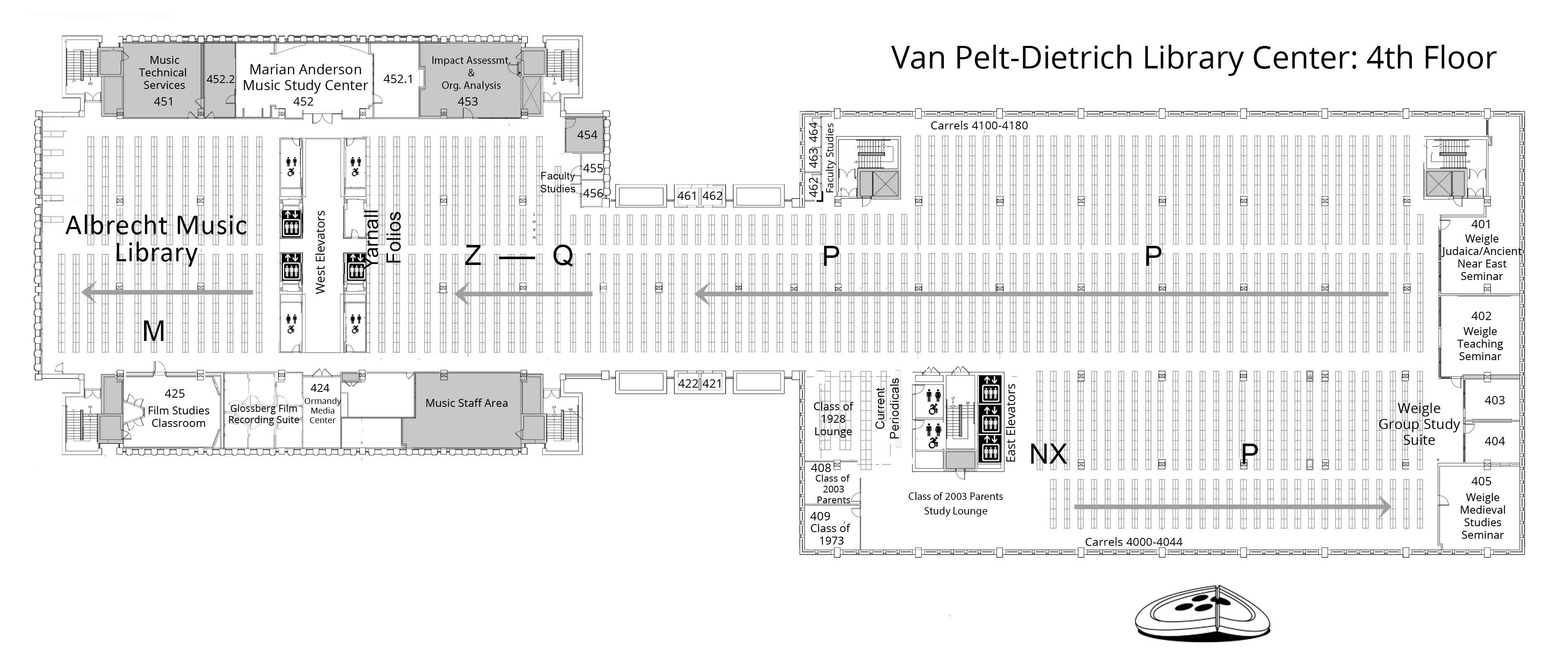 Van PeltDietrich Library Center Fourth floor Penn