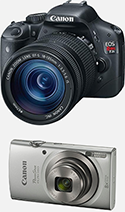 Eos and powershot cameras. 