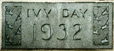 Class of 1932 Ivy Day Plaque.