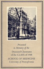 Class of 1948 Medical School Bookplate.