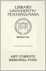 Comegys bookplate.