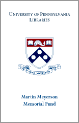Martin Meyerson Memorial Fund bookplate
