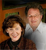 Susanna and Dean smiling at camera