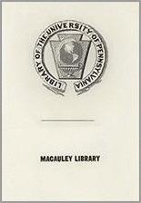 Francis Macaulay Library Bookplate