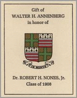 Robert A. Nones, Jr., Fund Bookplate