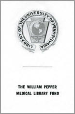 William Pepper Medical Library Fund Bookplate