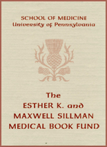 Esther K. and Maxwell Sillman Fund Plate