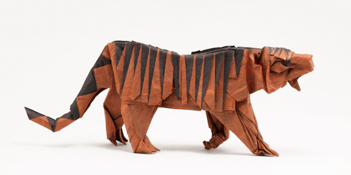 Origami tiger