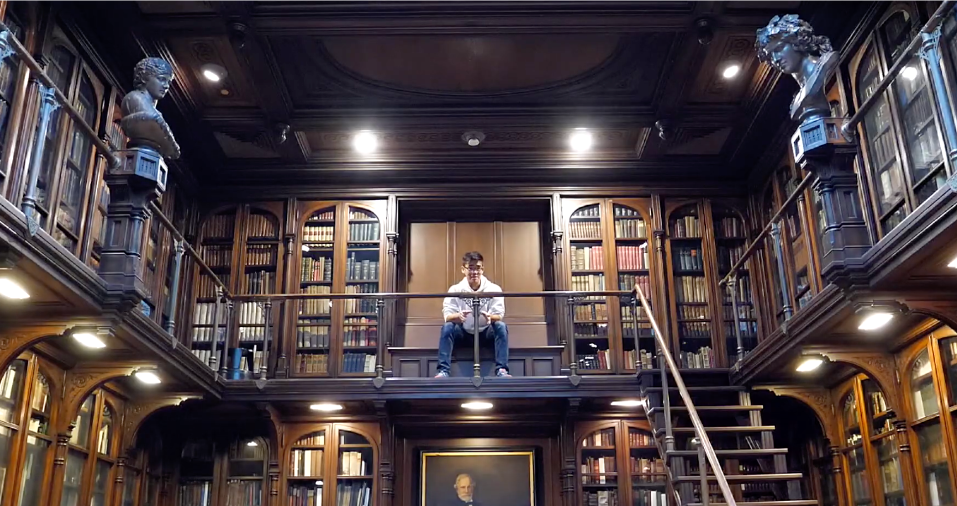 Jiaqi Song in Henry Charles Lea Library