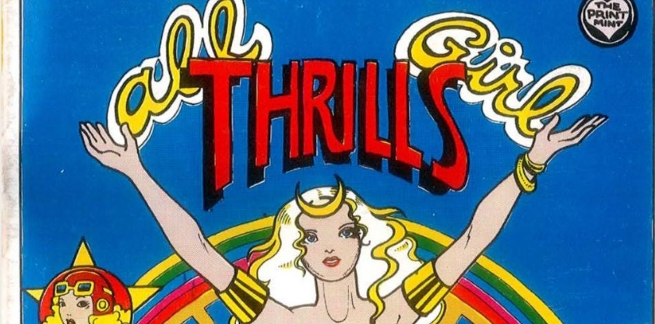 Cover of a comic book with the title in red and gold lettering; illustration depicts a woman with flowing silver hair with her arms raised.