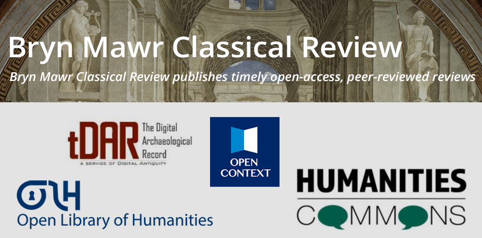 Logos and headers for these journals: Bryn Mawr Classical review, The Digital Archaeological Record, Open Library of Humanities, Open Context, Humanities Commons.