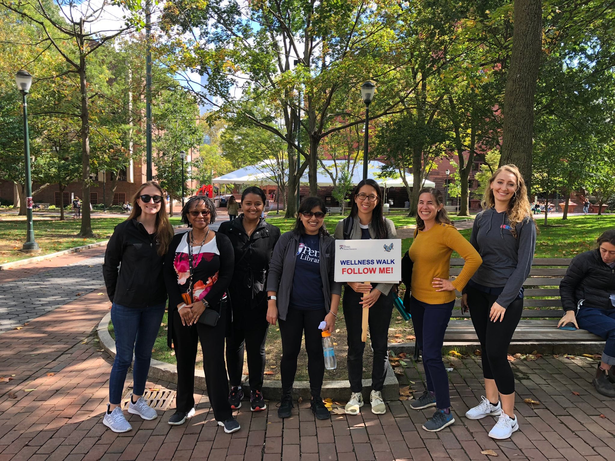 Wellness Walk group photo.